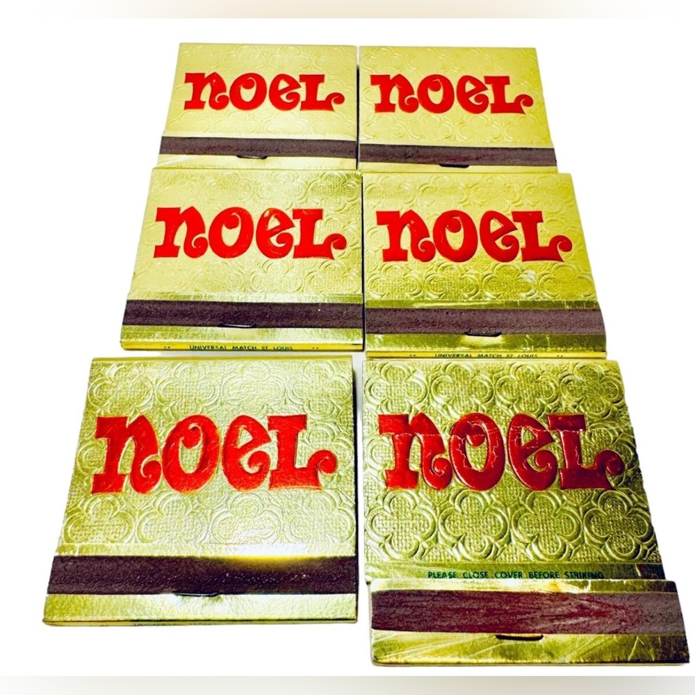 Toledo Scale Employees Credit Union Vintage Christmas Noel Unstruck Match Books - Picture 7 of 15